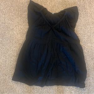 Dress with pockets flutter sleeve